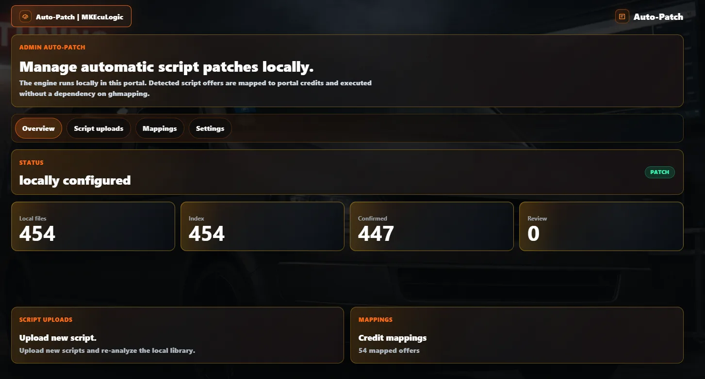 English Auto-Patch admin
